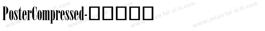 PosterCompressed字体转换
