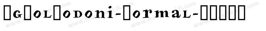 MgPolBodoni-Normal字体转换