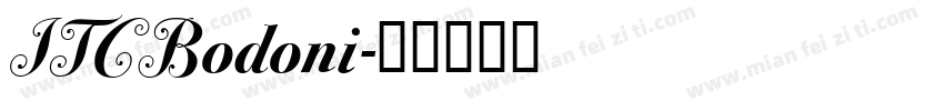 ITCBodoni字体转换