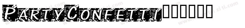 PartyConfetti字体转换