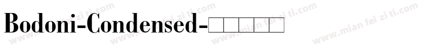 Bodoni-Condensed字体转换