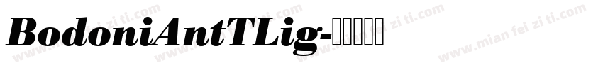 BodoniAntTLig字体转换
