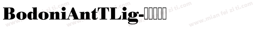 BodoniAntTLig字体转换