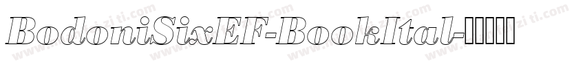 BodoniSixEF-BookItal字体转换