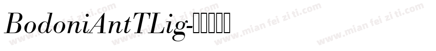 BodoniAntTLig字体转换