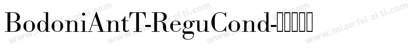 BodoniAntT-ReguCond字体转换