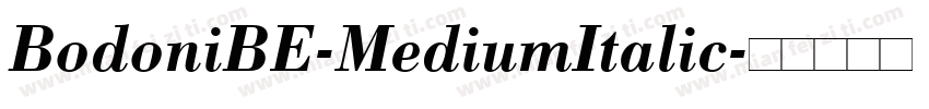 BodoniBE-MediumItalic字体转换