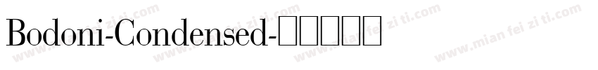 Bodoni-Condensed字体转换