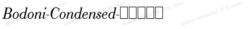 Bodoni-Condensed字体转换