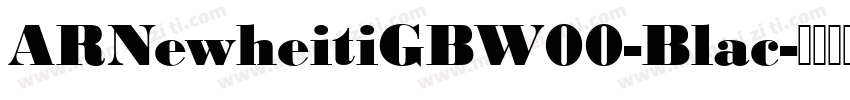 ARNewheitiGBW00-Blac字体转换