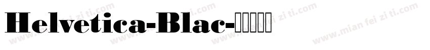 Helvetica-Blac字体转换