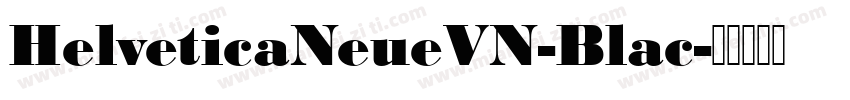 HelveticaNeueVN-Blac字体转换
