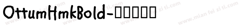 OttumHmkBold字体转换