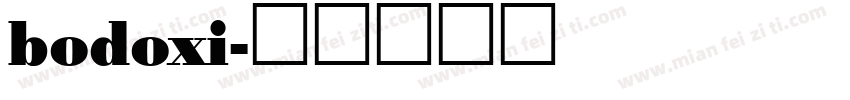 bodoxi字体转换