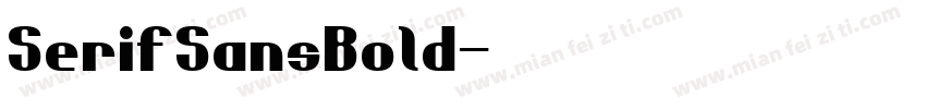 SerifSansBold字体转换