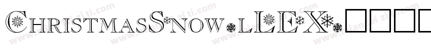 ChristmasSnow-lLEX字体转换