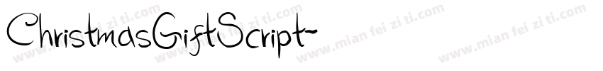 ChristmasGiftScript字体转换