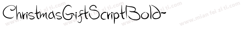 ChristmasGiftScriptBold字体转换