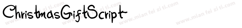 ChristmasGiftScript字体转换