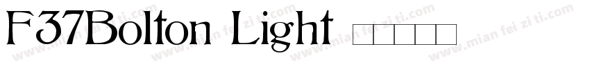 F37Bolton-Light字体转换
