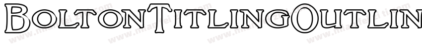BoltonTitlingOutline字体转换