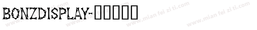 BonzDisplay字体转换