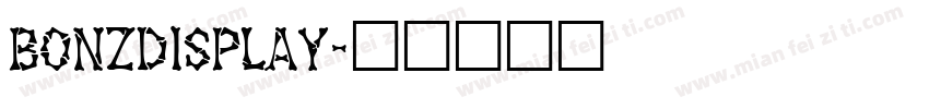 BonzDisplay字体转换