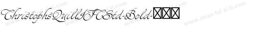 ChristophsQuillITCStd-Bold字体转换