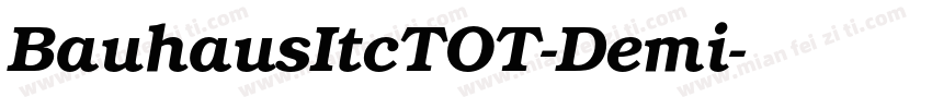 BauhausItcTOT-Demi字体转换