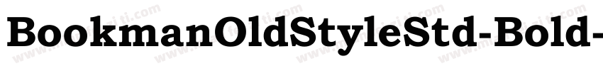 BookmanOldStyleStd-Bold字体转换