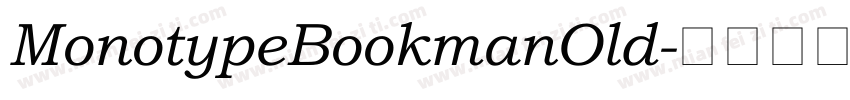MonotypeBookmanOld字体转换