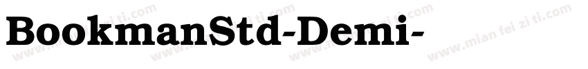 BookmanStd-Demi字体转换