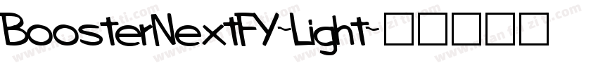 BoosterNextFY-Light字体转换