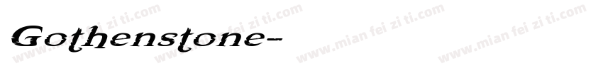 Gothenstone字体转换