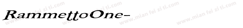RammettoOne字体转换