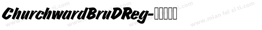ChurchwardBruDReg字体转换