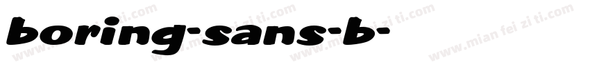 boring-sans-b字体转换
