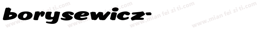borysewicz字体转换
