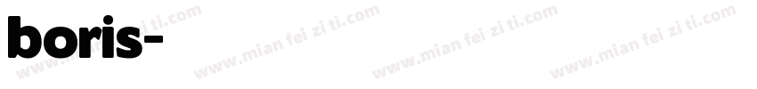 boris字体转换