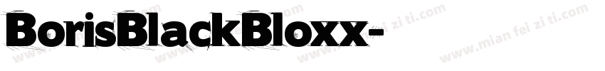 BorisBlackBloxx字体转换
