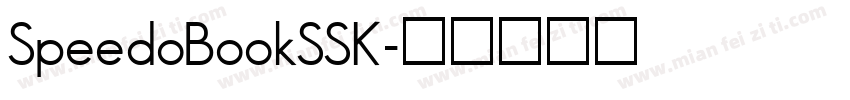 SpeedoBookSSK字体转换