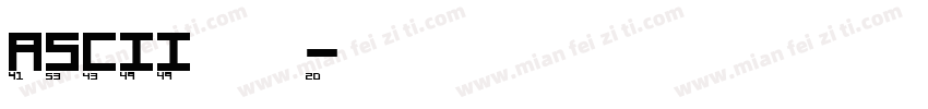 ASCII码字体字体转换