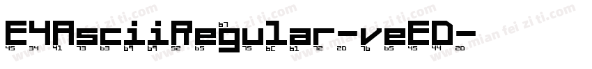 E4AsciiRegular-veED字体转换