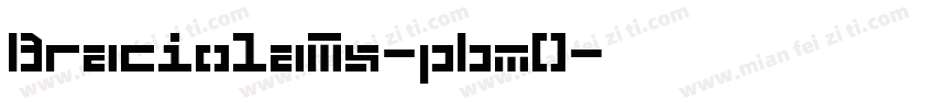 BraciolaMs-p6mO字体转换