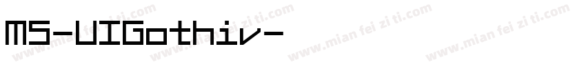 MS-UIGothiv字体转换