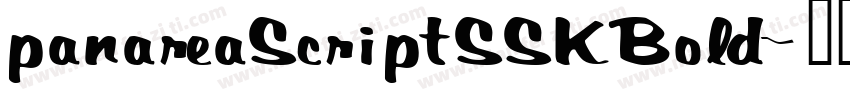 panareaScriptSSKBold字体转换