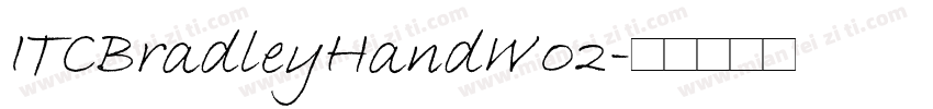 ITCBradleyHandW02字体转换