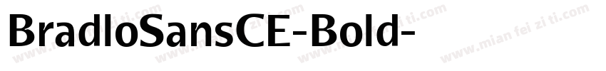BradloSansCE-Bold字体转换