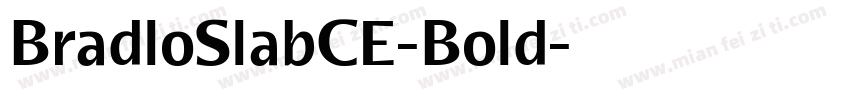 BradloSlabCE-Bold字体转换