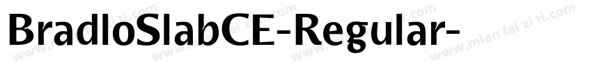 BradloSlabCE-Regular字体转换